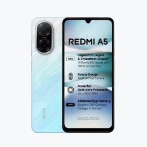 Redmi A5 Pondicherry Blue(3GB RAM 64GB Storage) | Royale Design | Segment's Largest 17.47cm(6.88) and Smoothest 120Hz Display | 5200mAh Large Battery | Expandable Storage up to 2TB