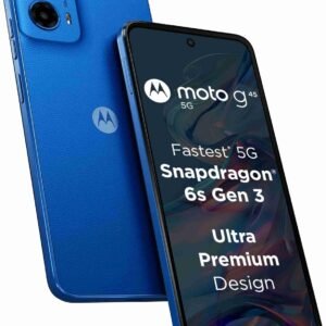 Motorola G45 5G (Brilliant Blue, 4GB RAM, 128GB Storage) | 6.5" FHD+ Display | Snapdragon 6 Gen1 Processor | 50MP Camera | 16MP Front Camera | 5000mAh Battery | 33W Charging
