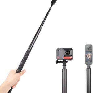 ZYVIA for 3M Invisible Extended Edition Selfie Stick, Scalable Monopod with Tripod, 1.1M, 1.5M, 2M, for GoPro, Insta360, SJCAM, DJI