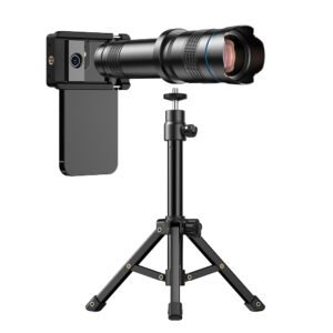 APEXEL 36x Telephoto Lens for Smartphones | Kit with Sturdy Metal Tripod