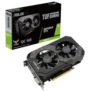 ASUS pci_e_x16 TUF Gaming NVIDIA GeForce GTX 1660 Ti EVO OC Edition Graphics Card (PCIe 3.0, 6GB GDDR6, HDMI 2.0b, DisplayPort 1.4, Space-Grade Lubricant, Compact Design, GPU Tweak II)